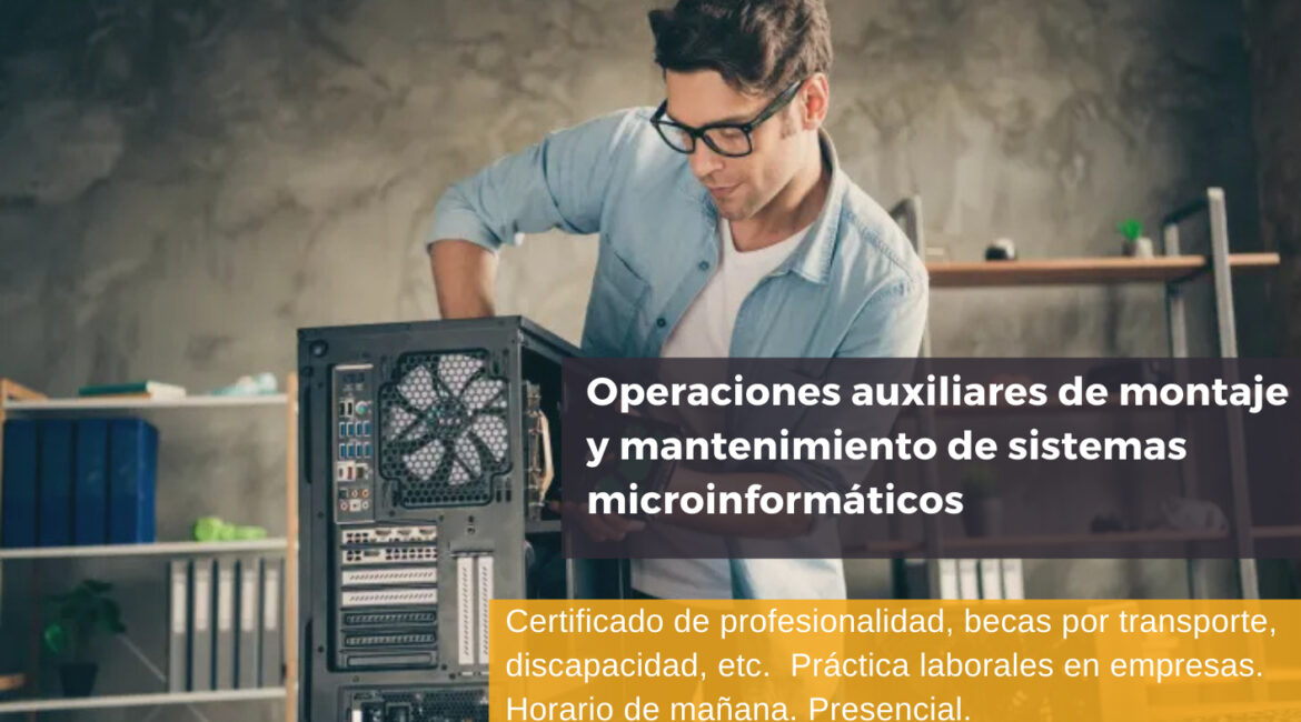 Formación Gratuita. Gobierno de Cantabria. Certificado de profesionalidad, EMCAN. Comienzo Febrero 2023.